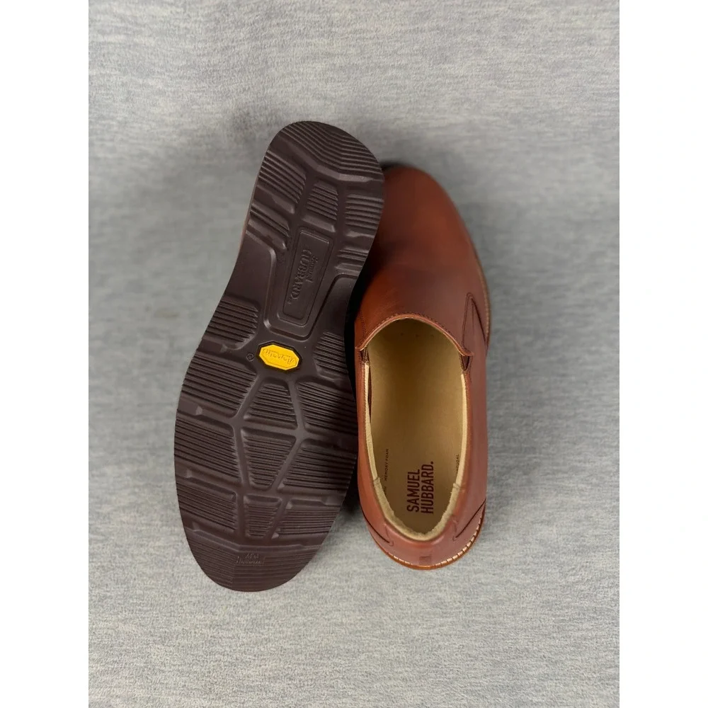 Samuel Hubbard Frequent Traveler Loafers Mens 11.5 Whiskey Leather Slip On Shoes
